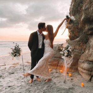 Celeste Ziegler Instagram - HELLO MARRIAGE , GOODBYE LA ! This last while has been such a whirlwind of emotions. One of the best days of my life happened & I finally got to marry my soulmate. Driving 22 hours with a uhaul across a closed border to marry & pack up our life in LA because of family matters back home & the film/modelling industry collapsing, has been nothing but easy. But as I wandered the streets of LA for the last time before our move, I saw what LA had become during the pandemic. A city that we had moved to for it’s vibrancy and entertainment industry had now become quiet & empty. Experiencing LA at it’s current stage reassured me I was doing the right thing for now. Fast forward to our elopement ; it reminded me that it doesn’t really matter where we live , as long as I have my ❤️ by my side. We decided to elope & so happy we did because every ounce of pressure, anxiety & obligation was stripped away by just “winging it”. No tangible details mattered in a time when all businesses were shut down & that’s what made it so real & raw and it was purely about our love for one another that day! Granted we would love to have family & friends there and we are planning a party next year when all things covid settle. I’ve never been that girl that dreamed of getting married, in fact I was always the girl that people asked when I was going to settle down. I’ve always had a gypsy soul, which seemed like it could never be tamed as I gallivanted around the world for years. Finally this one (now my hubby )caught me off guard , my soul wanted to stay and feel safe with one partner.
I am forever grateful to my bestie @bentleystingley for becoming  an ordained minister and making our marriage happen ! Her amazing fam helped us location hunt & did everything from candles to flowers & cake & photos. Her mother treated me like one of her own, much needed in a time when I received the news that my mom was hospitalized while in LA this time💔In a moment where everyone is paranoid & fearful of closeness , it was such a beautiful and magical moment to celebrate togetherness & love . There are always blessings to be found in tough circumstances. Can’t wait to celebrate in 2021 💕 #heartisfull