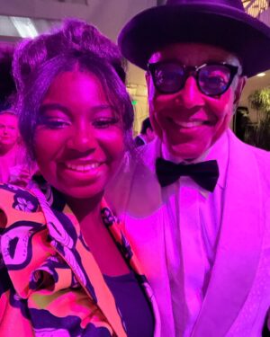 Celina Smith Instagram - bro WHAT???? this is so crazy thank you so much to the @hollywoodcriticsassociation for having me ! <3 so thankful to the amazing @thesherylleeralph for introducing me to the incredible @quintab ! and the Icon Award winning @thegiancarloesposito for being so nice !