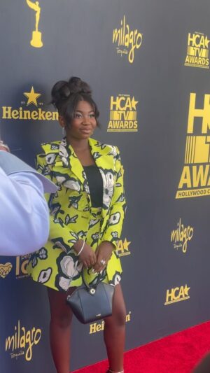 Celina Smith Instagram - This feels like a dream!  I’m so grateful and thankful! #hcatvawards. Thanks to my amazing team!

Styling: @mrenriquemelendez