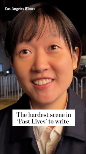 Celine Song Instagram - @pastlivesmovie writer and director Celine Song says the bar scene near the end of the film was the hardest for her to write because it had to “accomplish everything that the movie has been driving towards.”

She also reveals which line delivery surprised her the first time she heard actress Greta Lee say it.

#PastLives is nominated for #BestPicture and Song is nominated for the Academy Award for Writing (Original Screenplay).

The Times’ @ducassi caught up with Song at @officialsbiff where she spoke as part of the festival’s Writers Panel alongside Cord Jefferson (#AmericanFiction), Arthur Harari (#AnatomyofaFall), Josh Singer (#Maestro), Samy Burch, (#MayDecember), Tony McNamara (#PoorThings) and David Hemingson (#TheHoldovers).

🎥 @ducassi; @a24
