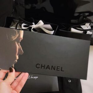 Cemre Ebüzziya Instagram - Merci my CHANEL family for having me again, what an elegant collection - cannot wait to wear the black leather jumpsuit, pastel dresses and gold embroidery looks💌 @chanelofficial @sophiebruneau @madeleine_ablc @ania_grzeszczuk @wendyiles_hair