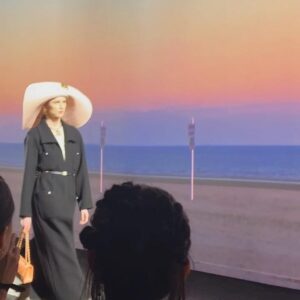 Cemre Ebüzziya Instagram - Merci my CHANEL family for having me again, what an elegant collection - cannot wait to wear the black leather jumpsuit, pastel dresses and gold embroidery looks💌 @chanelofficial @sophiebruneau @madeleine_ablc @ania_grzeszczuk @wendyiles_hair