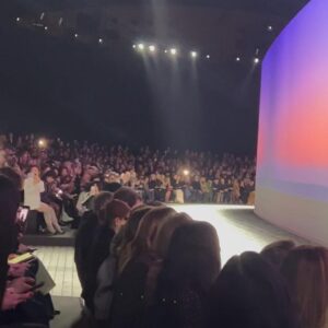 Cemre Ebüzziya Instagram - Merci my CHANEL family for having me again, what an elegant collection - cannot wait to wear the black leather jumpsuit, pastel dresses and gold embroidery looks💌 @chanelofficial @sophiebruneau @madeleine_ablc @ania_grzeszczuk @wendyiles_hair
