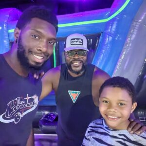 Chad L. Coleman Instagram - My son #KingCaleb and his cousin DeShane @d3_213 hanging at @tktplaytimeinflatapark #Family #HappyFriday er'body! Enjoy your weekend!!!