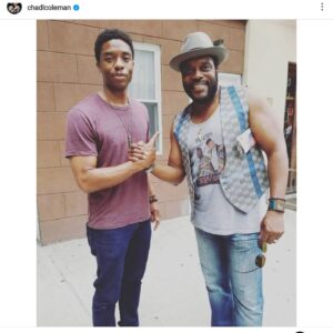 Chad L. Coleman Instagram - @thereallancereddick @chadwickboseman #GONETOSOON ❤️ 😢 
Missing these cats @jamiehector
@hbothewire
@boschamazon