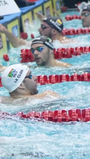 Chad Le Clos Instagram - Who touched first? 😉 #SWC23 #swimming