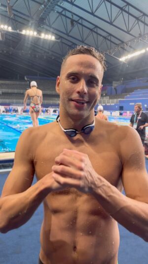 Chad Le Clos Instagram - 🔥One last training with Chad le Clos🇿🇦 before the #Swimming starts in Doha🇶🇦 #AQUADoha2024