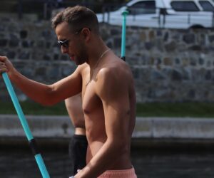 Chad Le Clos Instagram - First time on a stand up paddle board, and an awesome day on top of it with @theinsidersa
