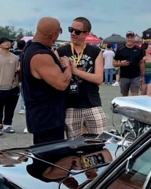 Chad Lindberg Instagram - Always meeting new family on the road. Having a moment of Zen with @blown69charger at @fuelfest. Too good not to share. 🔥🕶 #toretto
