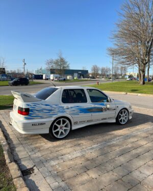 Chad Lindberg Instagram - The Fast and Furious Jetta is back from #Racewars 2023 and is already leaving to @gabeuro for it’s maintenance before her next two big events ! 
Thank you to @universalpicturescanada for inviting us at the early screening of @thefastsaga #FastX next week🙏🏼

Then the car will be picked up by @safeautocanada to finally make her way to #LosAngeles for it’s first time in front of the og fans. Make sure to come and say hi at our booth on June 3rd at @fuelfest 🏁
You’ll be able to take pictures with it and @chadlindberg will be signing autographs 🫡

#trip #fastandfurious #bringbackjesse #legend #volkswagen #ebaymotors #safeauto