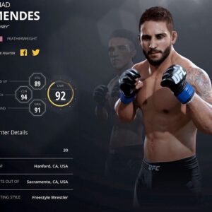 Chad Mendes Instagram - Stilll haven’t played it but always cool to me to see it!! 🙏🏼🙏🏼💪🏽💪🏽 

How many gamers we have out there?? 

#hardworkpaysoffs #ufc #videogames #gamer #socrazy #fighting #fight
