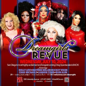 Chad Michaels Instagram - July! Pride! Cosplay! Extravaganza!
The table is set at The @dreamgirls_revue and @urbanmos for a spectacular month of shows so make your reservations at:
Urbanmos.com/Dreamgirls

#dreamgirlsrevue #urbanmos #sandiegodrag #mosuniverse #celebrityimpersonator #sandiegonightlife #hillcrestnightlife #hillcrestsandiego #sandiegoartist #sandiegodragqueen #sandiegoeats #sandiegoentertainment #sandiego #sandiegodrag #sandiegotourism #rupaulsdragrace #chadmichaels #mosgirls #drag #dragqueen #sandiegoevents #dragqueensofinstagram #dragshow #sandiegofun #sandiegocabaret #sandiegoqueens #2024