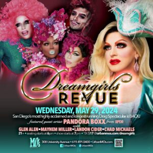 Chad Michaels Instagram - The @dreamgirls_revue is thrilled to welcome back @rupaulsdragrace Legend @pandoraboxx this Wednesday 5/29 Showtime 7PM FEAT. @theonlymayhem @landoncider @glenalen and your Host @chadmichaelsallstar !!!

Join us for some #DragTherapy every Wednesday night San Diego! Reservations Available at:
Urbanmos.com/Dreamgirls

sandiegodrag #mosuniverse #celebrityimpersonator #sandiegonightlife #hillcrestnightlife #hillcrestsandiego #sandiegoartist #sandiegodragqueen #sandiegoeats #sandiegoentertainment #sandiego #sandiegodrag #sandiegotourism #rupaulsdragrace #chadmichaels #mosgirls #drag #dragqueen #sandiegoevents #dragqueensofinstagram #dragshow #sandiegofun #sandiegocabaret #sandiegoqueens #2024