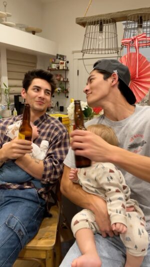 Chance Perez Instagram - Look at us ❤️ babies and brews 🍺