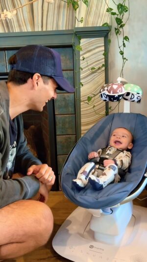 Chance Perez Instagram - Thank you @4moms_hq for creating such an incredible product! ❤️ #sponsored 
Our son loves the MamaRoo Baby Swing (his face says it all), and we love this beautiful Slate Blue color from your new, “Down to Earth” collection! It’s been such a huge help! 

Use our code CHANCE10 and take 10% off the MamaRoo on 4moms.com until June 30, 2024. -From the Perez Family

#dadlife #momlife #baby #newborn #parenthood #parentingtips #parenting #mamarooswing #4moms