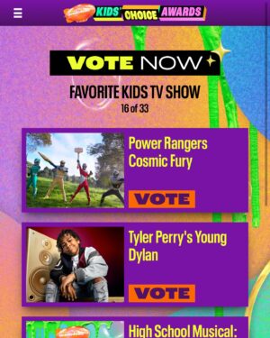 Chance Perez Instagram - Myself, Hunter, Tessa AND Power Rangers Cosmic Fury nominated for a Kids Choice Award?! 😱 🤯 I’m in awe and am so thankful 🥹 
I’m so proud of our amazing cast and crew for making this possible. I’m also incredibly grateful to #rangernation for always showing so much love and support ❤️ 
PLEASE vote for all of us with the link in my bio and THANK YOU!!! 
ITS MORPHIN TIME ⚡️ 
.
.
.
.
#powerrangers #cosmicfury #mmpr #nickelodeon #kidschoiceawards #dinofury #blackranger
