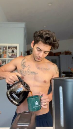Chance Perez Instagram - Daily cup of Joe ☕️ Also, anyone know why it’s called a cup of Joe? 
Please let me know in the comment section I’m begging you 🙏
