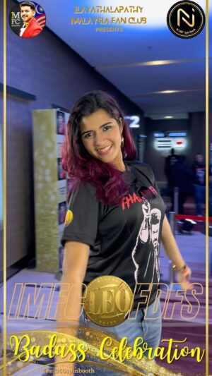 Chandhine Kaur Instagram - Leo FDFS by @imfc2016 . Badass Celebration🔥

#leo #leofdfs #fdfs #leoimfc #imfc #bloodysweet #thalapathy #thalapathyvijay #nj360spinbooth #nj360spinboothmy #njpartnersmy #njtreatsmy