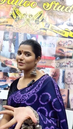Chandhine Kaur Instagram - Got my first ever tattoo!!
Ipoh makkaley!! Chennai street expo is coming to Ipph Sentrac Banquet Hall!! Don’t miss the amazing collections and discounts! 
You can get your tattoo there just like i did😍❤️
 
#chandshine #holla_buddies #chennaistreetexpo #tattoo #indianshoppingcarnival #ipoh