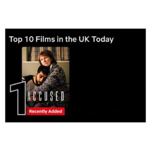 Chaneil Kular Instagram - After just two days, ACCUSED is No. 1 in the ‘Top 10 Films in the UK Today’ on @netflixuk! 

@accused.film 
:
:
:
:
#accused #indiefilm #independentfilm #socialmedia #netflix #netflixuk #filmdirector #socialmediatip #director #directing #indiemovie #whatson #newfilm #newrelease #socialmediahelp #socialmedialife #onlinesafety #thriller #drama #thrillermovie