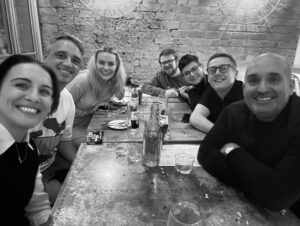 Chanel Cresswell Instagram - TIE reunion 💙 what a laugh with the gang 🥰 ….. ❤️ @vicky.mcclure @daniellejames_7 @andy_lp_ellis @thomasturgoose1 #perry #shanemeadows 
😯