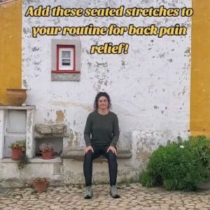 Chanon Finley Instagram - Low Back Pain Relief with these seated stretches! 

#backpainrelief #seatedstretches #figure4 #feelgoodmovement #feelgoodstretches #mondaymobility #mobilityexercises #mobilityreels #workoutreels #workoutonthego #workoutsathome #fitnessathome #fitnessreels #fitover40 #backpain #hipopeners #workthebodycalmthemind