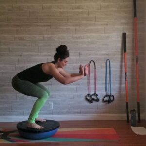 Chanon Finley Instagram - Friday Funday with some Bosu Core Exercises!

Give these moves a try! You're guaranteed to smile doing the circles on the bosu. Feels just like being a kid on the playground again! 

#bosuworkout #bosuballworkout #absworkouts #absandcore #playtime #fridayflex #coreworkout #corestrengthening #armsandabs #armsathome #absathome #homeworkouts_4u #homeworkoutvideos #workoutinspo #fitnessover40 #fitnessathome #fridayfunday #workthebodycalmthemind