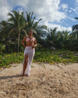Chantel Riley Instagram - I ran away to Tulum, Mexico...
.
My spirit was crying out for sun, heat, greenery and a much needed reset. So me, myself and I booked a last-minute trip to beautiful Mexico. I can say my soul was restored. 
.
Video of my trip coming soon💋
.
#solotravel #Tulum #vacation