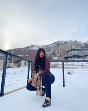 Charity Awoke Instagram - Winter Magic in Aspen. ❄️ 

#christmasiscoming #snowmassvillage