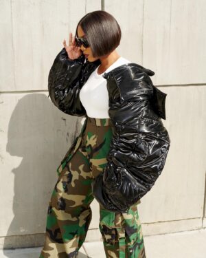Charketa Glover Instagram - Spotted: @sarahjakesroberts wearing our @rocknremix_ Charlie Camo pants for  Day 1 HOLLYWOOD PRESS for #Powermoves Styled by: @stylistjbolin #jbolin #sarahjakesroberts #charglover #rocknremix