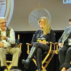 Charlene Amoia Instagram - Such a fun experience presenting awards with Victoria Jackson and speaking on a panel with this group! #filmfestivals #trilith #angelstudios #awardceremony