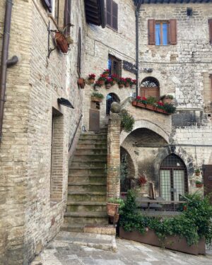 Charlene Amoia Instagram - Doors and stairs and roads to somewhere…  Te amo Assisi.
This spiritual place to be.
#assisi #stairs #doors