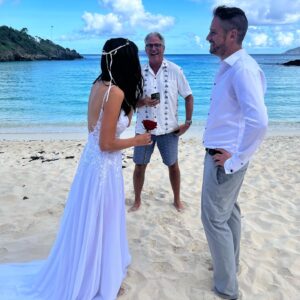 Charlene Amoia Instagram - #beachwedding #trunkbay #elopement #intimatewedding #october13 #stjohn #beachbride #perfect #love #newlyweds