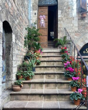 Charlene Amoia Instagram - Doors and stairs and roads to somewhere…  Te amo Assisi.
This spiritual place to be.
#assisi #stairs #doors