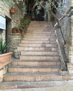 Charlene Amoia Instagram - Doors and stairs and roads to somewhere…  Te amo Assisi.
This spiritual place to be.
#assisi #stairs #doors