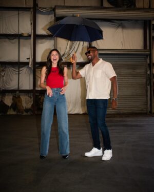 Charles Michael Davis Instagram - BTS @epiccons 

You can stand under my umbrella @kaylaewell 

📸 @andiejjane