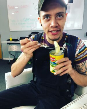 Charlie Barnett Instagram - @whatisgarcia this is a true G coming prepared for anything with a hidden can of overall pears..... Just in case 🍐 🍐 🍐. Just another reason why @whatisgarcia is my hero