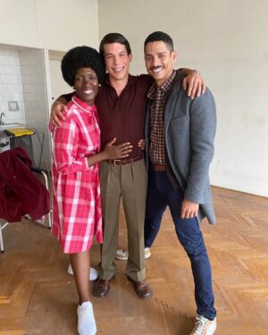 Charlie Barnett Instagram - Family from another time. I was truly blessed to have these two as partners on this journey THANK YOU BOTH! @that_carolynmichelle @sandorfuntek @russiandollnetflix