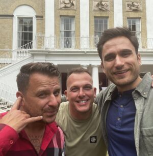 Charlie Clapham Instagram - Thank you to @fugitivefilmsproductions and to all of the amazing cast and crew on ‘MISS THE KISS’ for such a wonderful time on set. What a pleasure it was to dance with you! X #thedreamcontinues 🙏🏼❤️🪩🕺🏻💫