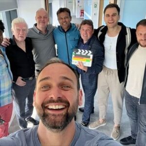 Charlie Clapham Instagram - That’s a wrap on Jimmy Roman and a wrap on ‘Bermondsey Tales: Fall of the Roman Empire’. Such a pleasure to work with this incredibly talented cast and crew! Until next time… Thanks to each and every one of you! 🙏🏼❤️ x