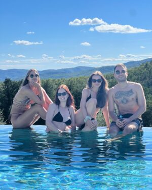 Charlie Clapham Instagram - Tuscany Take Two 🎬🇮🇹🤌🏼📸🍝🍕🏊🏼‍♂️🧘🏻‍♂️👨‍🍳🪩