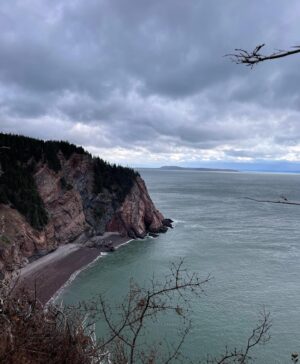 Charlie Gillespie Instagram - Chignecto Loop in two days - it rained, it snowed, was muddy up past my shoes and I over packed like a doofus 🥲 couldn’t be happier