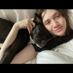 Charlie Ray Instagram - one year ago i made, like, the best decision ever. thank you for being my baby, Tippi Canoe!! #adoptdontshop and all that jazz 🛶 @petrescueny