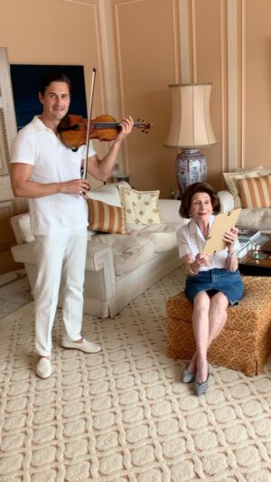 Charlie Siem Instagram - Happy birthday to my grandmother @ednaschoice 😍 my friend @nicomuhly wrote this solo piece for her which I played as part of the celebration!!