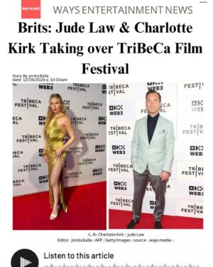 Charlotte Kirk Instagram - @ways.ent 📸
@judelawofficial & @alicia_vikanders was joined at BMCC Tribeca Performing Arts Center’s OKX Theater by their Brazilian director Karim Aïnouz, who made his English-language feature debut with Firebrand.
born David delighted in the fact that his English monarch character was an ‘embittered and angry, festering toad of a man.’
Most recently Award-winning British actress @charlottekirkofficial , just finished her latest Action film FIGHT OR FLIGHT” Opposite Dolph Lundgren, Michael Jai White.
Firebrand, which hits theaters on June 14, tells the full story of how she survived the marriage.
Make sure link bio for the full article 📸