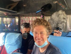 Charlotte Vandermeersch Instagram - Shooting the Nepal part of The Eight Mountains - we’ll be off grid for the next 10 days in the Himalaya, Manang District, among the most beautiful mountains in the world. Hallelujah! We bow our head yet lift our gaze @felixvangroeningen @ruben_impens