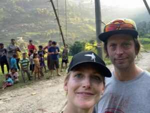 Charlotte Vandermeersch Instagram - Shooting the Nepal part of The Eight Mountains - we’ll be off grid for the next 10 days in the Himalaya, Manang District, among the most beautiful mountains in the world. Hallelujah! We bow our head yet lift our gaze @felixvangroeningen @ruben_impens