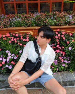 Charoenchai Khantichaikhajohn Instagram - PHOTO WITH FLOWER IN SHANGHAI DISNEYLAND🌼🌸