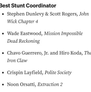 Chavo Guerrero Jr. Instagram - Not why we do it, but nice to be recognized. Thank you Austin Film Critics Association. 🎥 🏆 @a24 @ironclawmovie #guerrerostunts #guerrerostrong #a24 #ironclawmovie