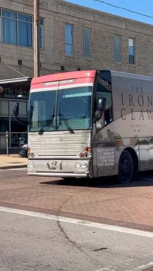 Chavo Guerrero Jr. Instagram - @a24 @ironclawmovie Bus cruising around Dallas! EPIC! Chills! #a24 #ironclawmovie #dallas #vonerichfamily #guerrerostunts